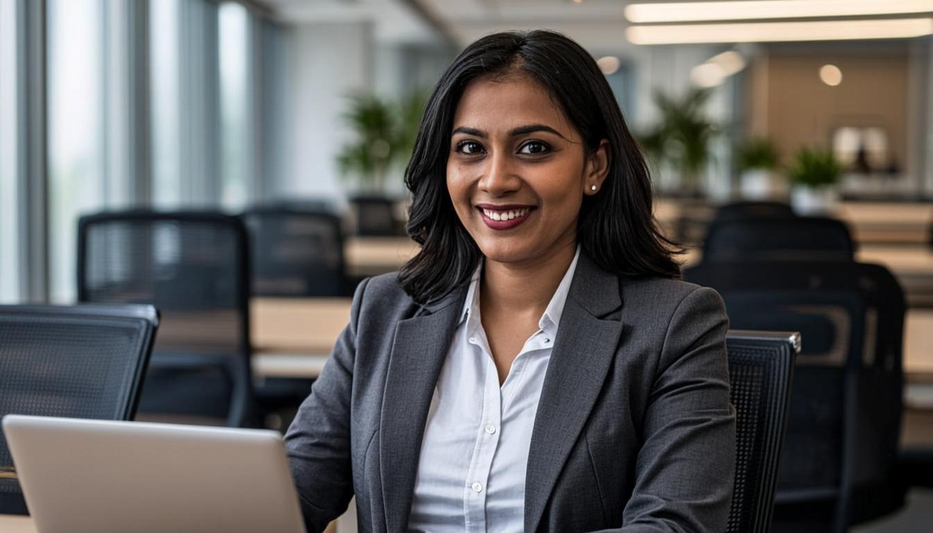 Professional working in an inclusive workplace